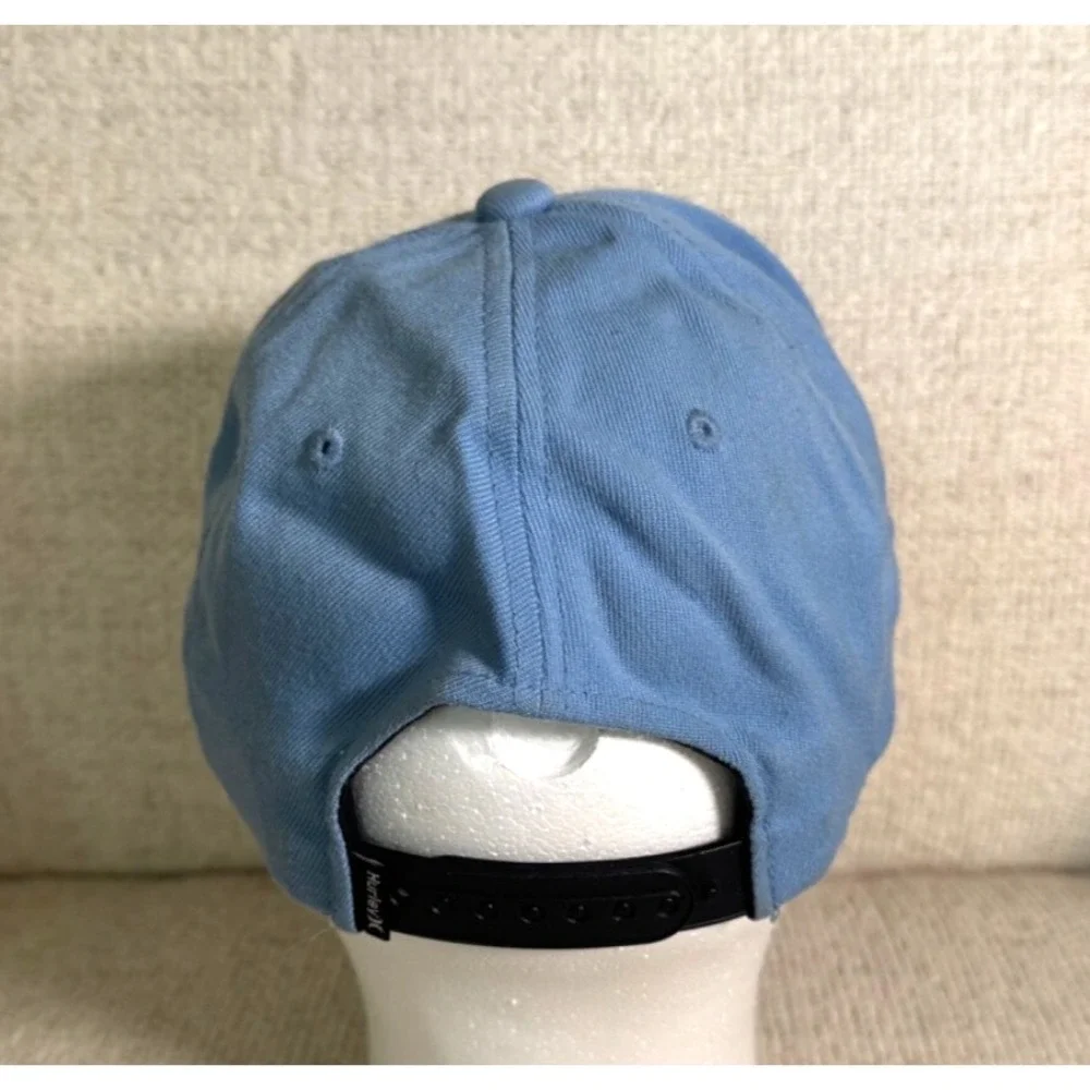 Hurley Yupoong‎ One Ten Hawaiian Floral Tropical Palm Trees Snapback Hat Blue